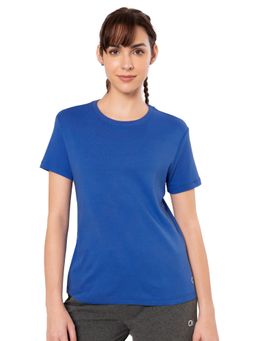 Amante - Blue Short Sleeve Round Neck Essential T-shirt