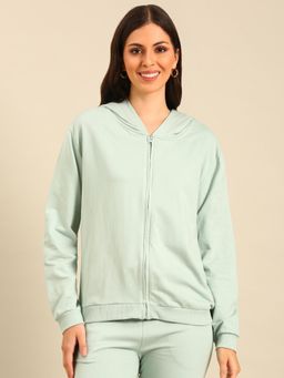De Moza - Women Hoodie Sea Green