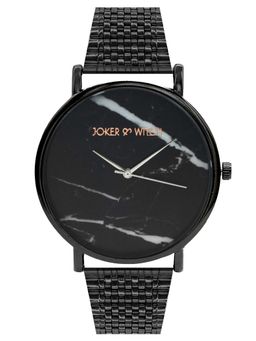 Joker and Witch - Black Stainless Steel Watch (Pack of 2) - JWCW85