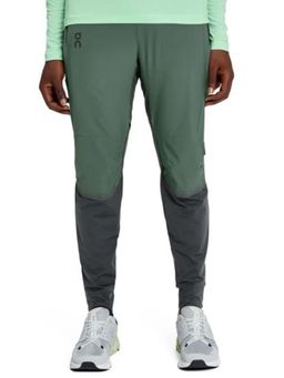 On - Men Grey Polyester Blend Colorblock Trackpant