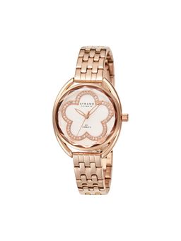 Strand by Obaku - Rose Rosette Quartz Rose Gold Mop With White Dial Womens Watch - S734LXVVSV