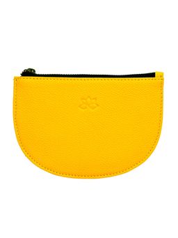 Nelumbo Nucifera - Timo Handmade Leather Pouch Yellow