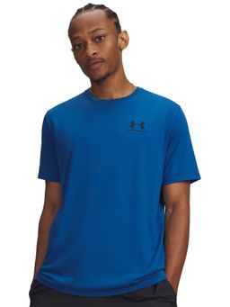 Under Armour - Blue Solid Half Sleeves Loose Fit T-Shirt