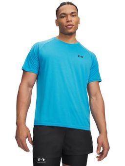 Under Armour - Blue Solid Half Sleeves Loose Fit T-Shirt