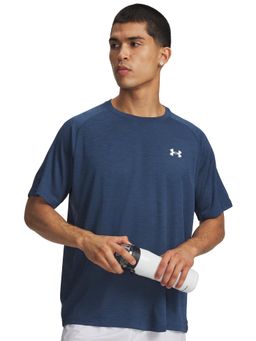 Under Armour - Blue Solid Half Sleeves Loose Fit T-Shirt
