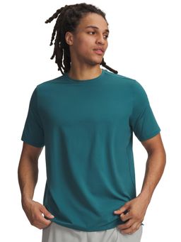 Under Armour - Green Solid Half Sleeves Loose Fit T-Shirt
