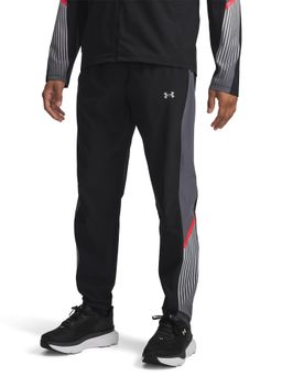 Under Armour - Black Solid Regular Fit Trackpant