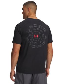 Under Armour - Black Printed Half Sleeves Loose Fit T-Shirt