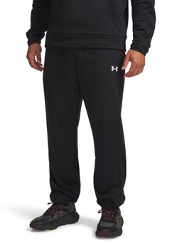 Under Armour - Black Solid Regular Fit Trackpant