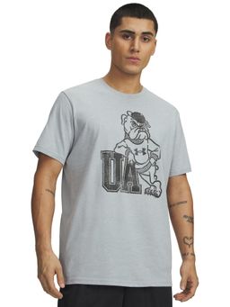 Under Armour - Grey Graphic Half Sleeves Loose Fit T-Shirt