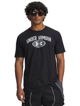 Under Armour - Black Typography Half Sleeves Loose Fit T-Shirt