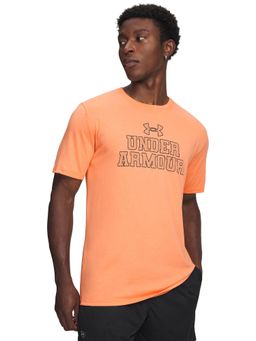 Under Armour - Orange Solid Half Sleeves Loose Fit T-Shirt