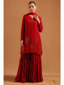 Red color option, Sold out, Currently selected