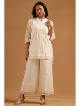 Soch - Off White Embroidered Beads-Stones Work Co-Ord Set