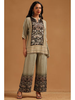 Soch - Green Floral Printed Co-Ord Set