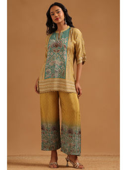 Soch - Mustard Floral Printed Co-Ord Set