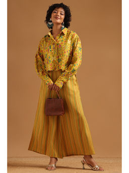 Soch - Yellow Printed Shirt with Palazzo