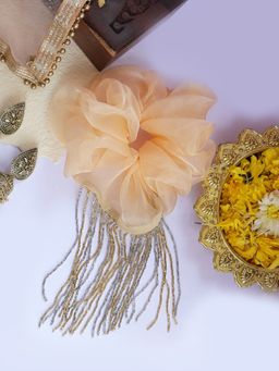 Soho Boho Studio - Gold Water Rainfall Cloud Scrunchie