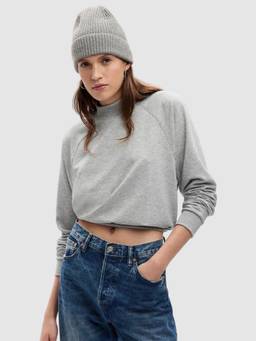 GAP - Women Knitted Grey Solid Sweatshirt