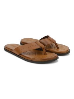 WOODLAND - Tan Rubber Round Toe Sandals