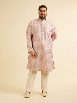 Manyavar - Purple Art Silk Embroidery Sequin Kurta with Pyjama (Set of 2)