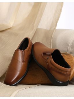 Monte Carlo - Mens LEATHER FORMAL Loafers - Tan