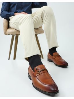 Monte Carlo - Mens Leather Penny Loafer - Tan