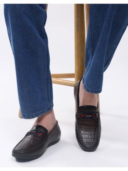 Monte Carlo - Mens Leather Loafers - Brown