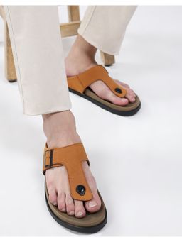 Monte Carlo - Mens LEATHER SANDALS - Tan