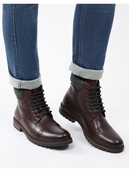 Monte Carlo - Mens Lace Up Casual Boots - Brown