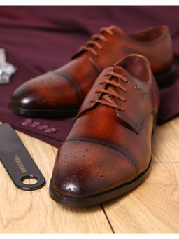Monte Carlo - MEN DRESS BROGUES - Tan