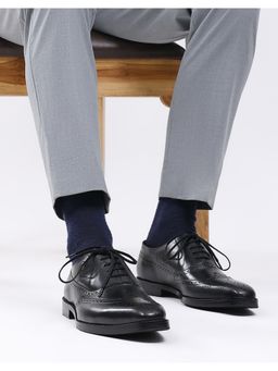 Monte Carlo - Mens Leather Brogues - Black