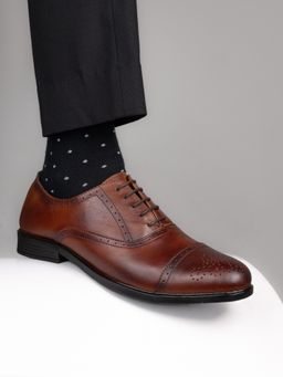 Alberto Torresi - Alberto Torrisi Mens Tan Leather Brogues for Mens - Tan