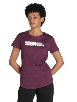 Puma - Box Logos Women Purple T-shirt