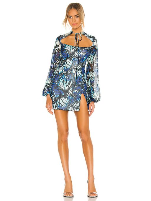 Buy Kim Shui Butterfly Print Mini Dress Online Buy Kim Shui Butterfly Print Mini Dress Online
