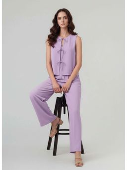 Twenty Dresses by Nykaa Fashion - Womens Solid Lavender Co-Ord Set