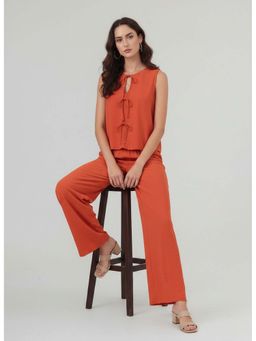 Twenty Dresses by Nykaa Fashion - Womens Solid Orange Co-Ord Set