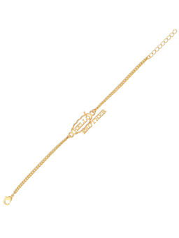 Voylla - Hello Brother Gold Plated Stylish Rakhi