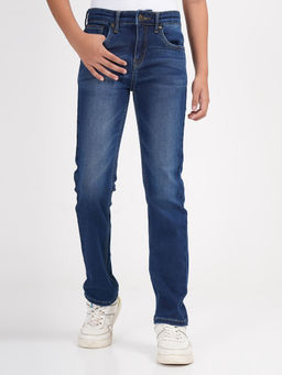 ZION - Boys' Blue Cotton Light Fade Jeans