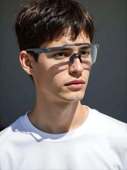 TED SMITH - Unisex Grey Photochromic Lens & Prescription Lens Clip Sports Shooting Sunglass