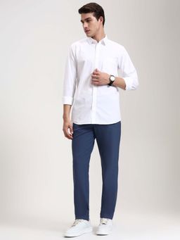 JadeBlue - Royal Blue Cotton Stretch Casual Trouser