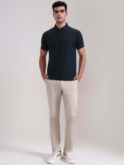 Greenfibre - Khaki Cotton Stretch Casual Trouser