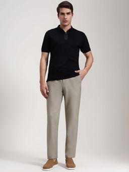 JadeBlue - Beige Cotton Stretch Casual Trousers