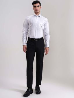 Wyre - Black Slim Fit Formal Trousers