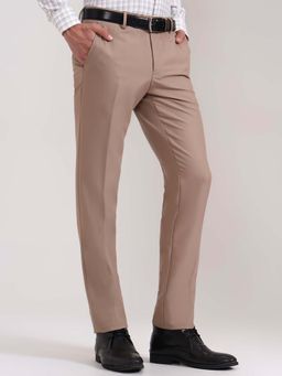 Metal - Khaki Slim Fit Formal Trousers