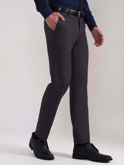 Metal - Dark Grey Slim Fit Formal Trousers