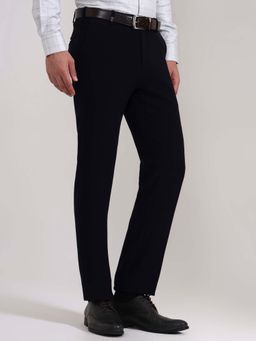 Wyre - Navy Blue Slim Fit Formal Trousers