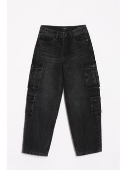 Allen Solly - Boys Black Relaxed Fit Jeans
