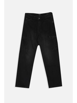 Allen Solly - Boys Black Regular Fit Jeans