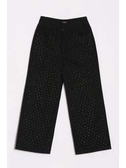 Allen Solly - Girls Black Regular Fit Jeans